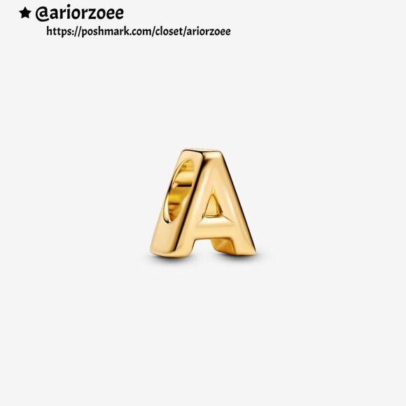 Pandora Letter A Alphabet Mini Charm|Pendant - Picture 1 of 2